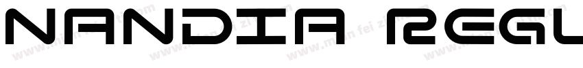 Nandia Regular字体转换